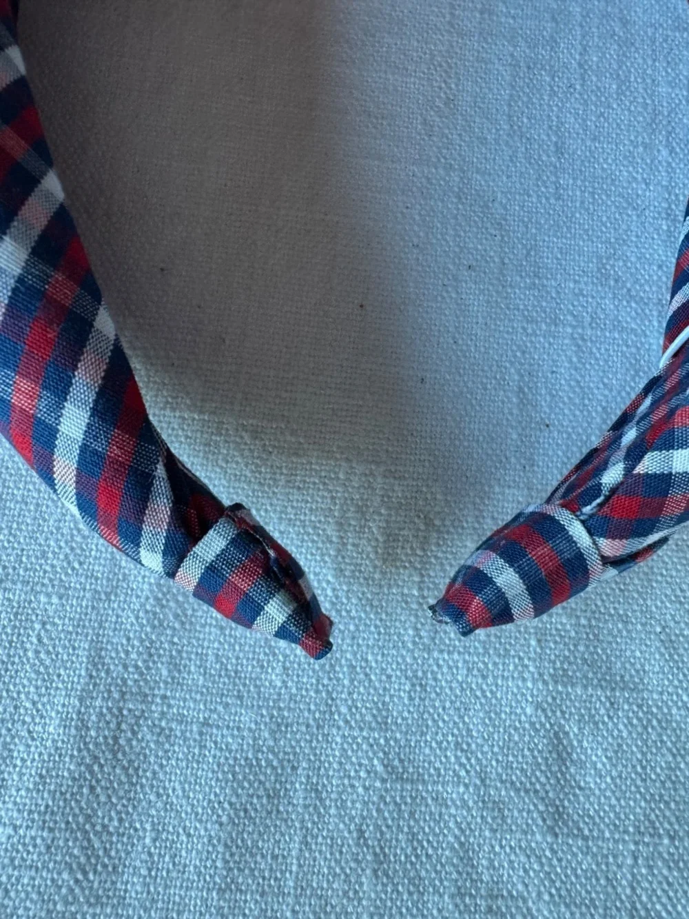 Draper James Red/White/Blue Picnic Plaid Knot Headband-NWT